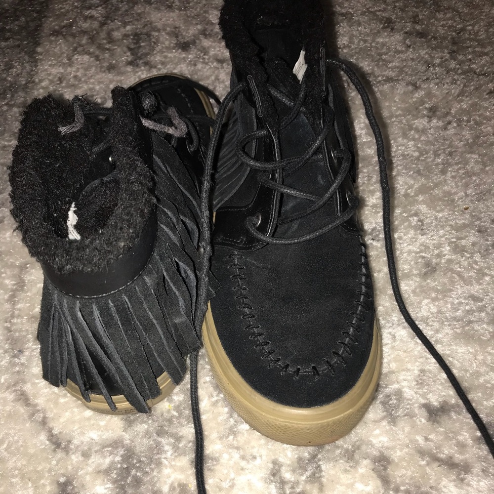 American Eagle Outfitters black high top sneakers